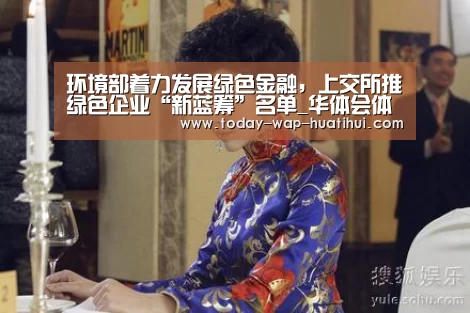 环境部着力发展绿色金融,上交所推绿色企业“新蓝筹”名单_华体会体育(图2) 华体会体育