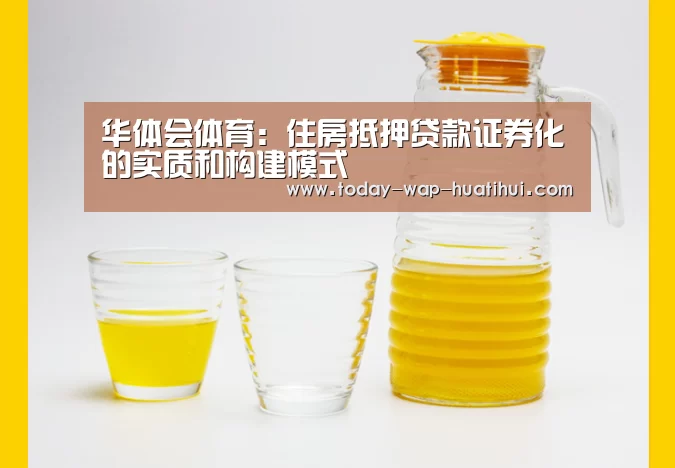 华体会体育:住房抵押贷款证券化的实质和构建模式(图3) 华体会体育